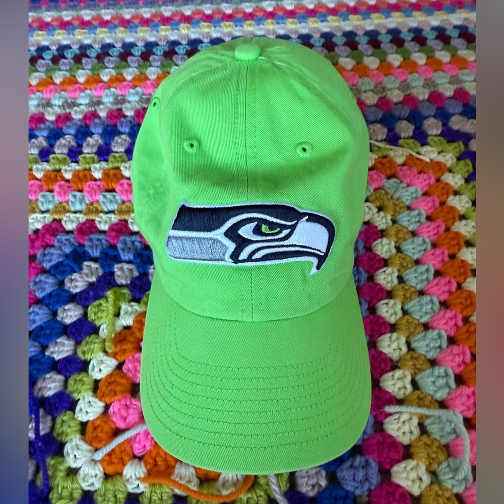 Seattle Seahawks ‘47 Clean Up Hat in Lime Bright Green